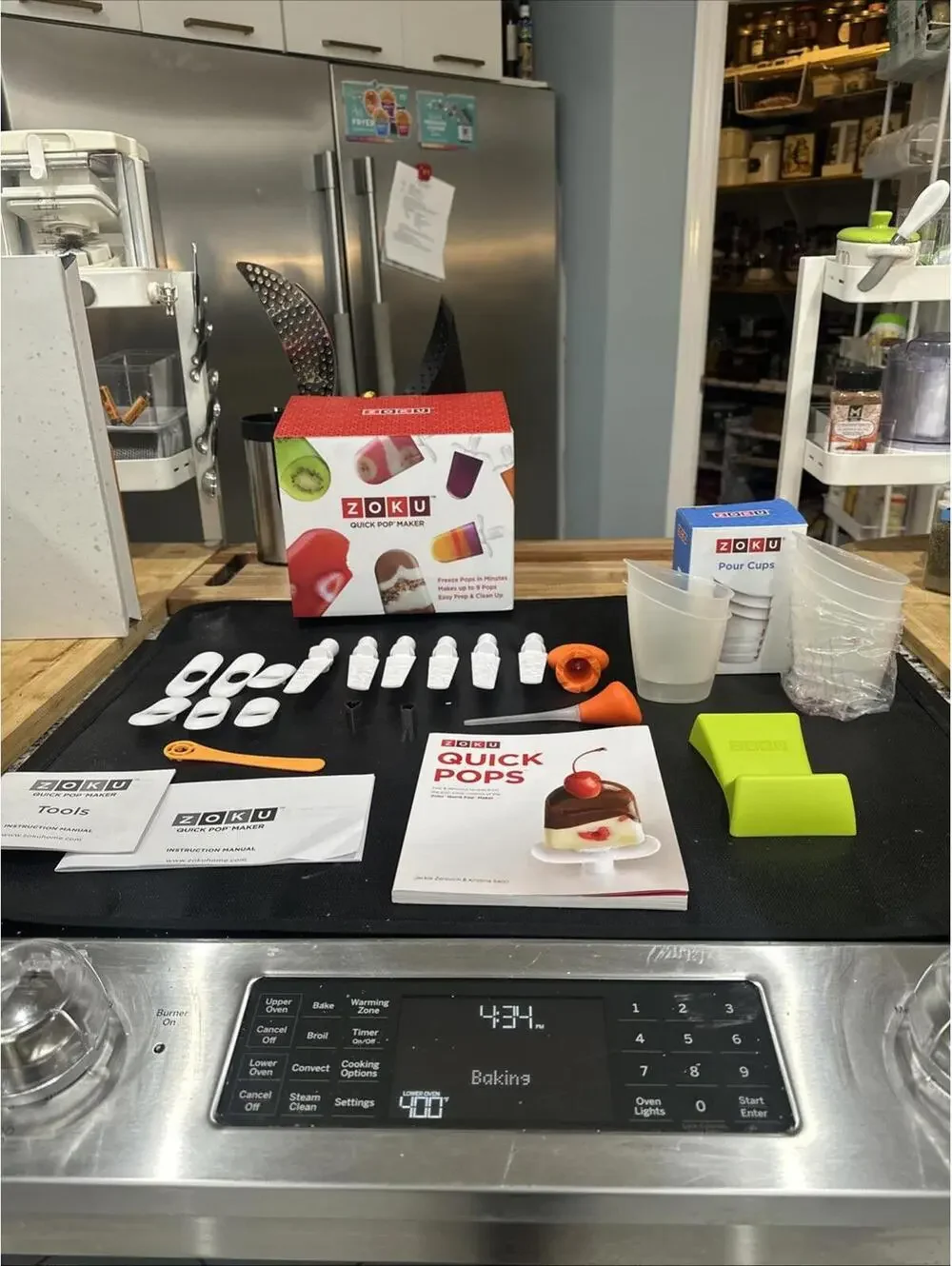 Lot Accessories ONLY - ZOKU Quick Pop Set Pops Molds Tools Kit Recipe Book *